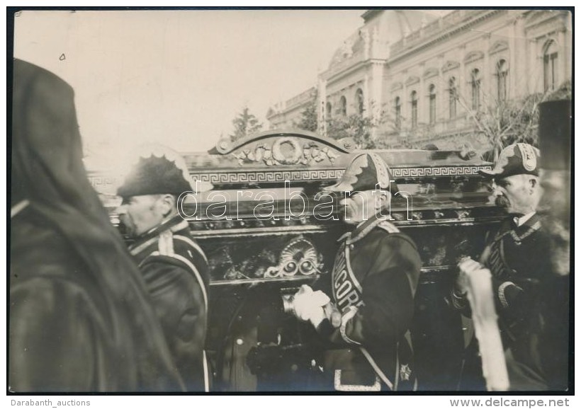 1913 Lukijan BogdanoviÄ‡ (1867-1913) Temetése Karlócán. 3 Db Korabeli Sajtófotó,... - Otros & Sin Clasificación