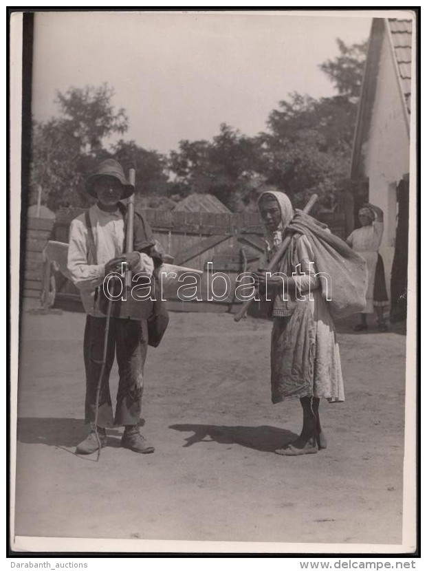 1934 Kerny István (1879-1963): TeknÅ‘vájó Cigánypár, Pecséttel Jelzett,... - Otros & Sin Clasificación