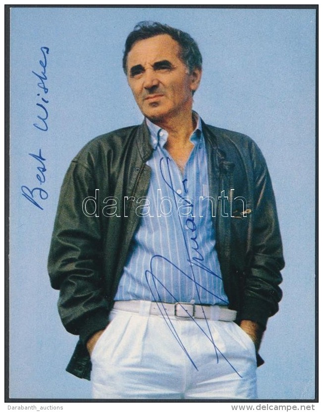 Charles Aznavour (1924- ) énekes Aláírása Å‘t Magát... - Otros & Sin Clasificación