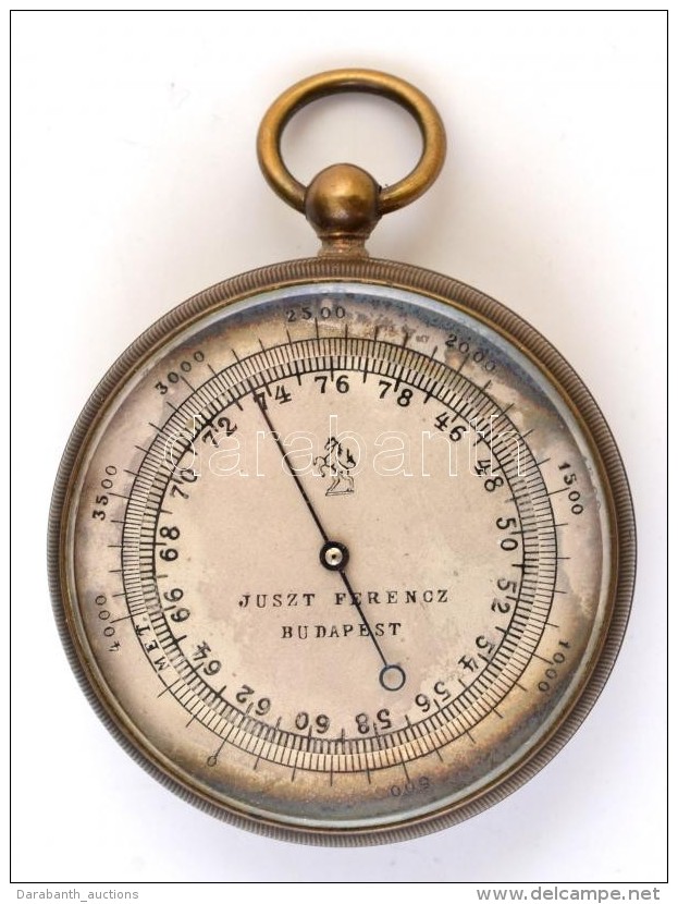 Cca 1890-1910, Juszt Ferencz Zsebbarométer, D: 5 Cm /

Cca 1890-1910 Pocket Barometer, D: 5 Cm - Other & Unclassified