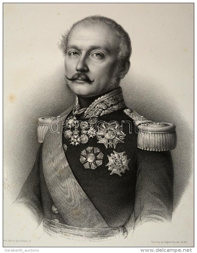1851 Nicolas Charles Victor Oudinot De Reggio (1791-1863) Francia Tábornok, Reggio Calabria II. Hercege... - Estampas & Grabados