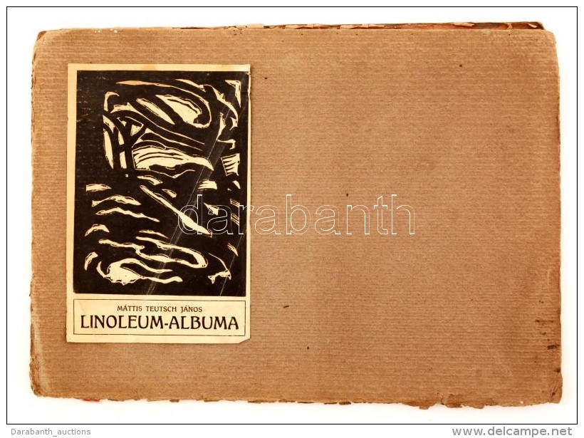 Mattis Teutsch János (1884-1960) - MA Linóleum Album. 1+12 Db Lap (Teljes!) 1917. 12... - Otros & Sin Clasificación