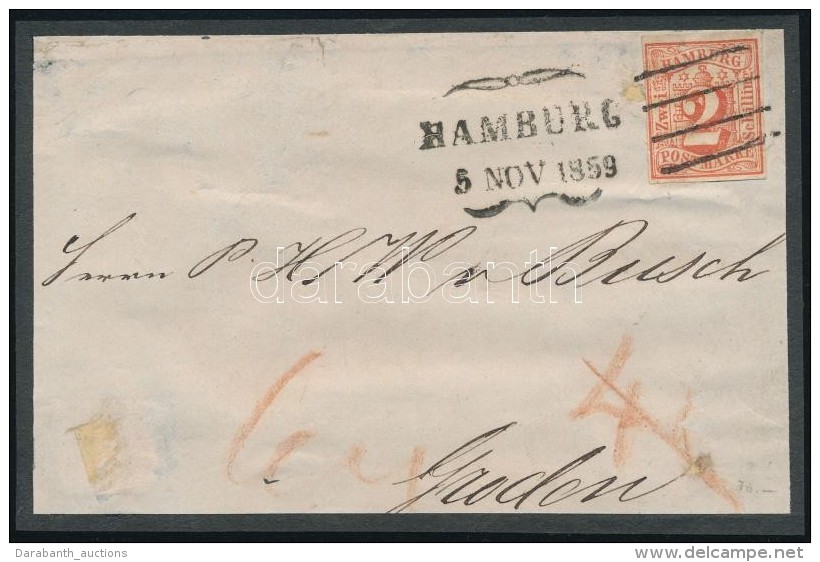 1859 Mi 3 Levél ElÅ‘lapon / On Cover Front (felragasztva / Sticked On) - Otros & Sin Clasificación