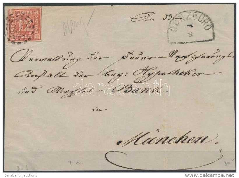 ~1850 Mi 6 Levél ElÅ‘lapon / On Cover Front 'OUNZBURG' (felragasztva / Sticked Up) - Other & Unclassified