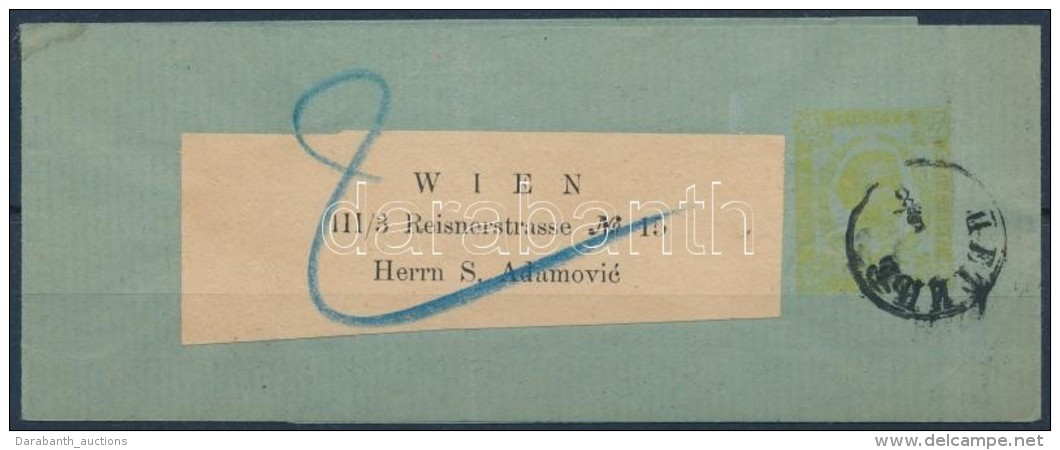 1897 Díjjegyes Teljes Címszalag Bécsbe / Complete Newspaper Wrapper To Vienna - Otros & Sin Clasificación