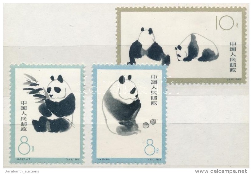 ** 1963 Panda Sor Mi 736-738 (Mi EUR 170,-) - Autres & Non Classés