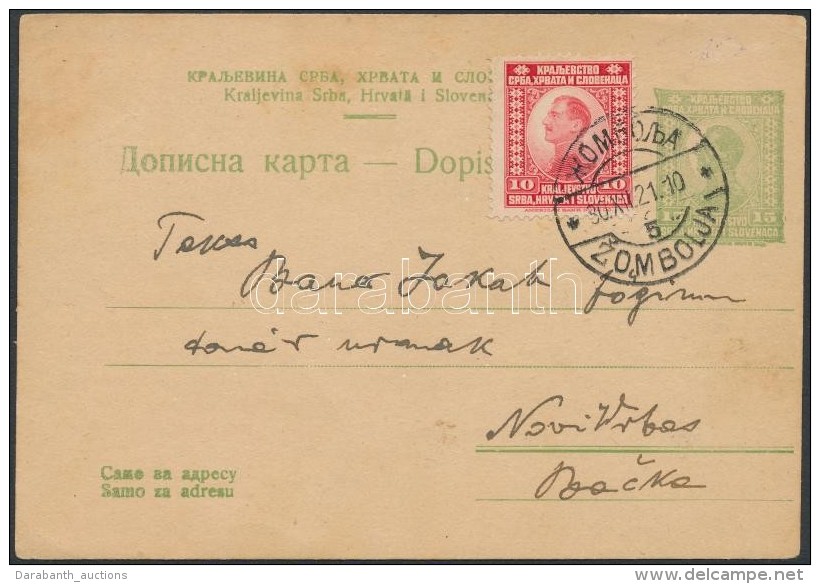 1921 Díjjegyes Díjkiegészített LevelezÅ‘lap / PS-card With Additional Franking... - Otros & Sin Clasificación