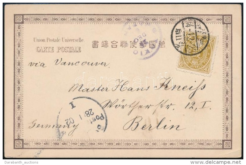 1901 Képes LevelezÅ‘lap Berlinbe / Postcard To Berlin - Autres & Non Classés