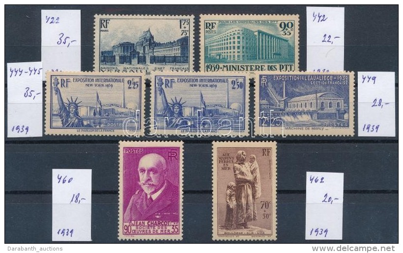 ** 1938-1939 7 Klf Bélyeg / 7 Different Stamps (Mi EUR 158,-) - Otros & Sin Clasificación