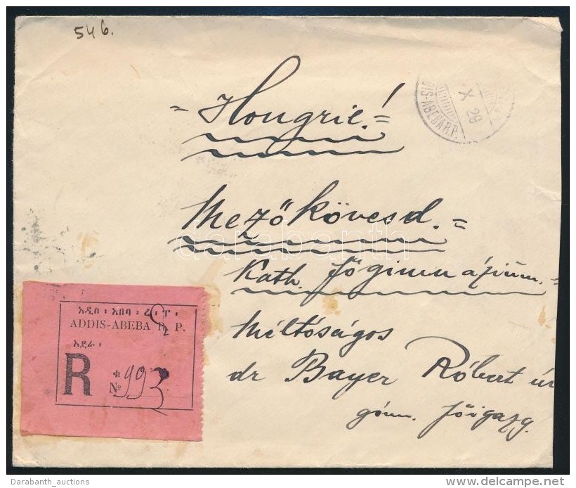 1929 Ajánlott Levél Magyarországra / Registered Cover To Hungary - Otros & Sin Clasificación