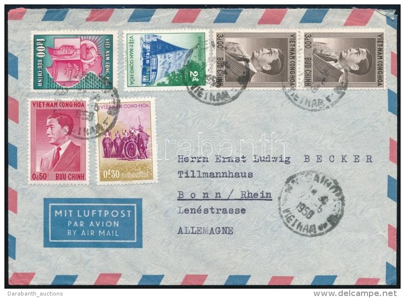 1958 Légi Levél Bonnba / Airmail Cover To Bonn - Otros & Sin Clasificación