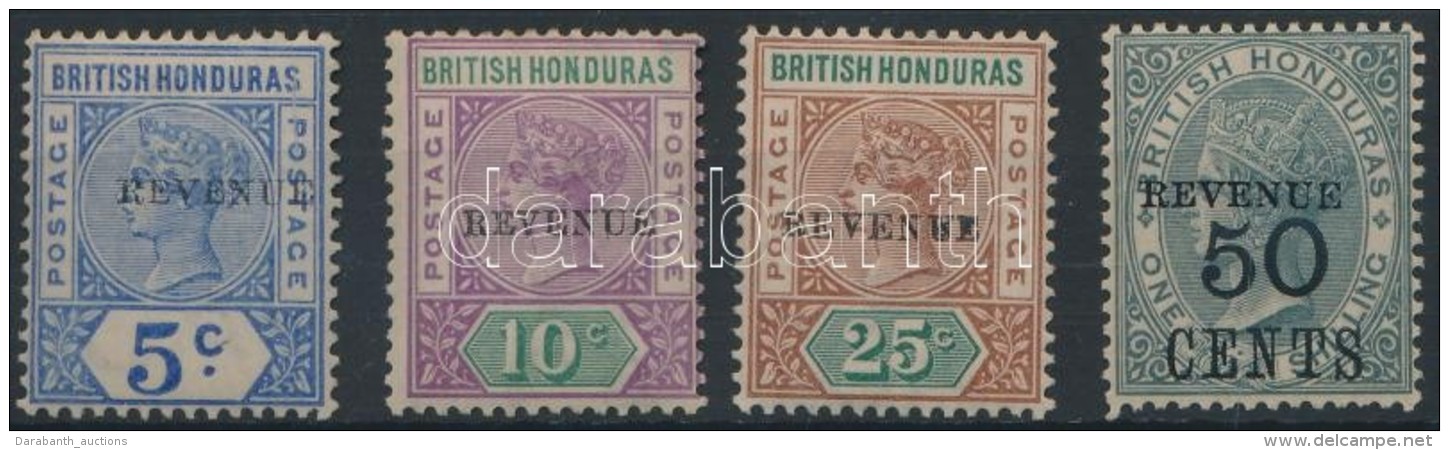 * Brit Honduras 1899/1900 Forgalmi Sor Felülnyomással Mi 40 I-43 I - Otros & Sin Clasificación