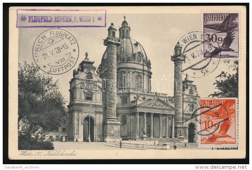 1928 Légi Képeslap Zürichbe / Airmail Postcard To Zürich - Otros & Sin Clasificación