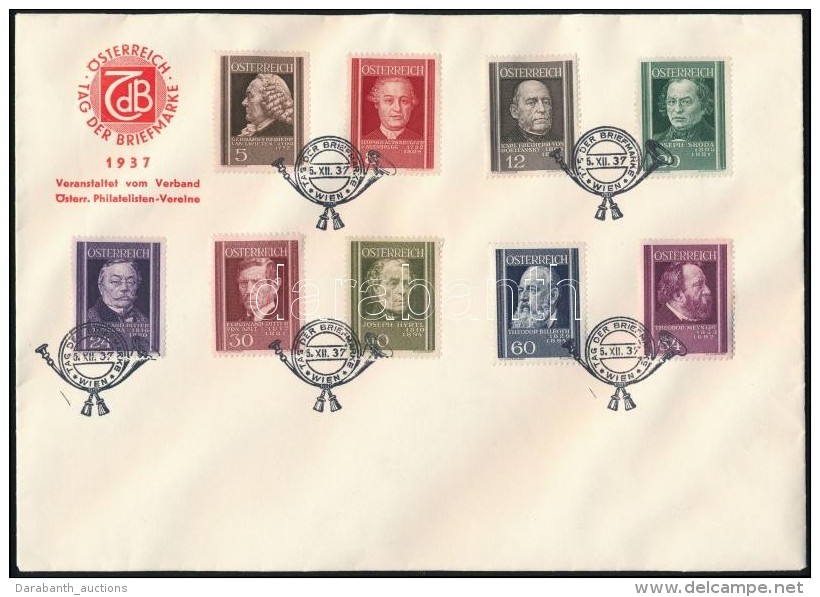 1937 Orvosok Mi 649-657 FDC - Otros & Sin Clasificación