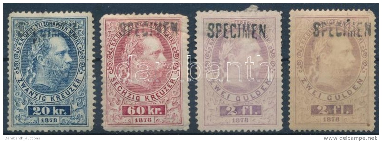 (*) * 1878 Távírda 4 érték Minta / SPECIMEN - Otros & Sin Clasificación