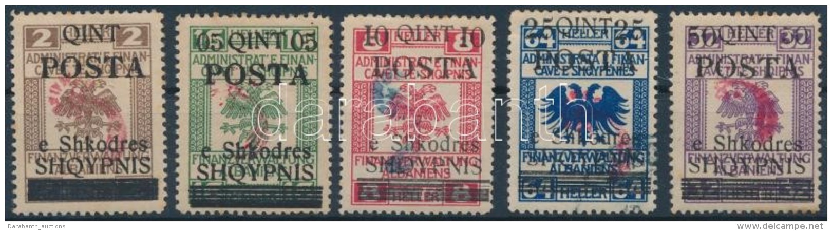 * 1919 Forgalmi értékek Mi 47-51 II (a Záróérték Hiányzik) - Otros & Sin Clasificación