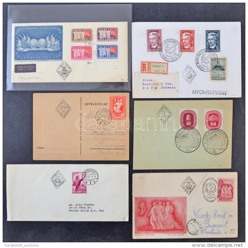 1947-1959 FDC GyÅ±jtemény, Több Mint 110 Db Jobb Darabokkal, Közte Több Futott (110.000++) /... - Otros & Sin Clasificación