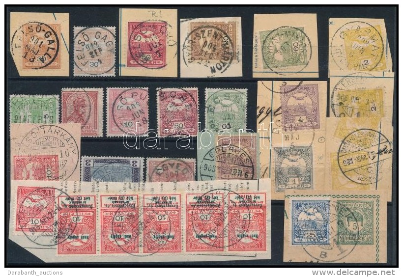 O 1900-1913 26 Db Turul Bélyeg Szép/olvasható Bélyegzésekkel / 26 Turul Stamps... - Autres & Non Classés