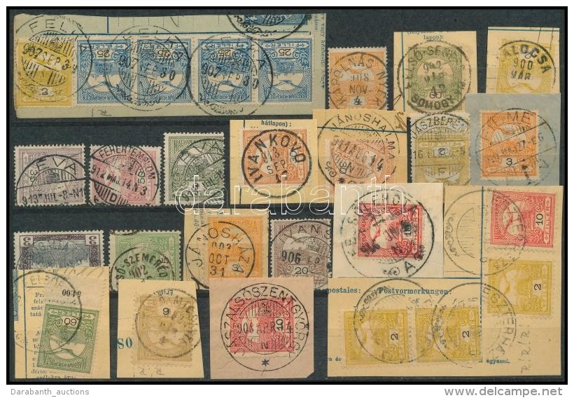 O 1900-1913 27 Db Turul Bélyeg Szép/olvasható Bélyegzésekkel / 27 Turul Stamps... - Otros & Sin Clasificación