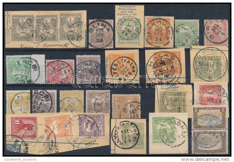 O 1900-1913 28 Db Turul Bélyeg Szép/olvasható Bélyegzésekkel / 28 Turul Stamps... - Otros & Sin Clasificación