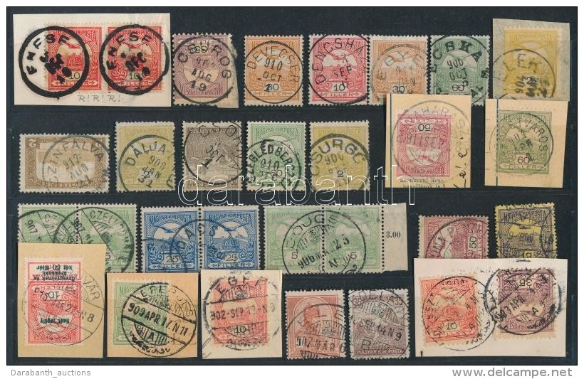 O 1900-1913 30 Db Turul Bélyeg Szép/olvasható Bélyegzésekkel / 30 Turul Stamps... - Otros & Sin Clasificación