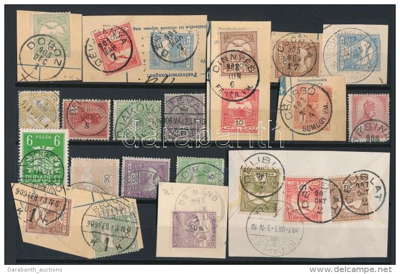 O 1900-1913 22 Db Turul Bélyeg Szép/olvasható Bélyegzésekkel / 22 Turul Stamps... - Otros & Sin Clasificación