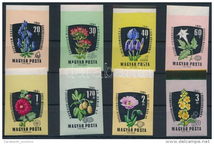 ** 1961 Gyógy-és Ipari Növények Vágott ívszéli Sor (6.000) / Mi... - Otros & Sin Clasificación