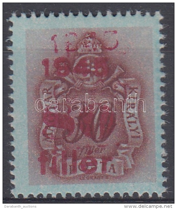 ** 1945. KisegítÅ‘ Portó 80f/30f KettÅ‘s Felülnyomással / Postage Due Mi. 172 With Double... - Otros & Sin Clasificación