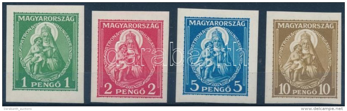 ** 1932 Nagy Madonna Vágott Sor (200.000) / Mi 484-487 Imperforate Set - Otros & Sin Clasificación