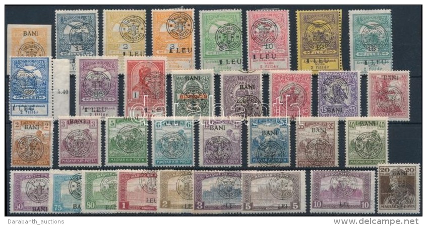 ** (*) * Kolozsvár 1919 33 Klf Bélyeg (39.100) / 33 Different Stamps. Signed: Bodor - Otros & Sin Clasificación