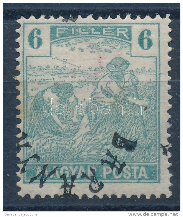 * Baranya II. 1919 Magyar Posta 30/6f Fordított Felülnyomással, értékszám... - Otros & Sin Clasificación