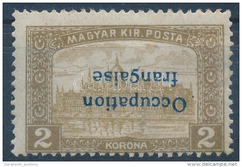 * Arad 1919 Parlament 2K Fordított Felülnyomással / Mi 22 With Inverted Overprint Signed: Bodor... - Otros & Sin Clasificación