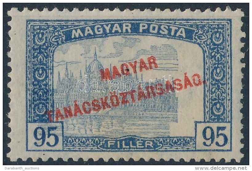 ** 1919 Magyar Tanácsköztársaság 95f Eltolódott Középrésszel /... - Otros & Sin Clasificación