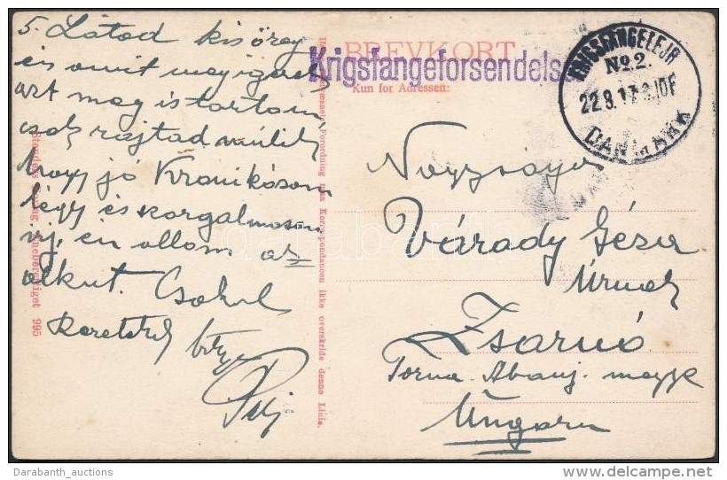 1917 Viborgi Hadifogolytáborból Küldött Képeslap Magyarországra / P.O.W.... - Otros & Sin Clasificación