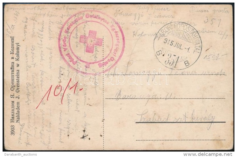 1915 Tábori Posta Képeslap / Field Postcard 'Pécsi Vörös Keresztes... - Otros & Sin Clasificación