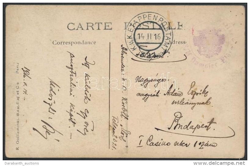 1916 Képeslap / Postcard 'K.u. K. Kriegsmarine S.M. Dampfer ElÅ‘re' + 'EP 321' - Otros & Sin Clasificación