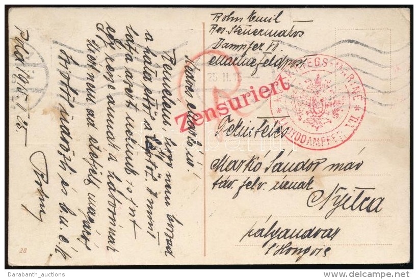 1915 Képeslap / Postcard 'KUK KRIEGSMARINE LLOYDDAMPFER VII.' - Otros & Sin Clasificación
