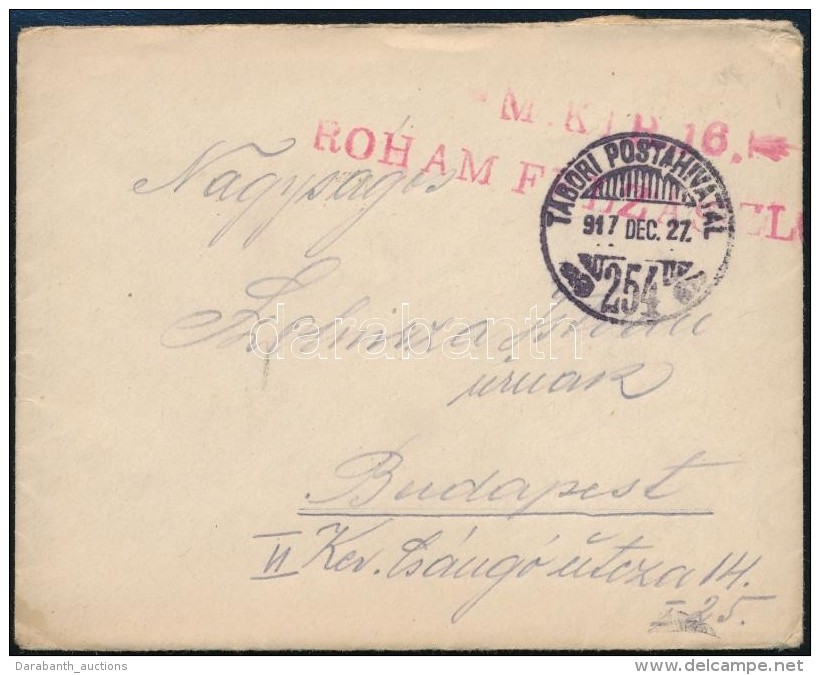 1917 Tábori Posta Levél Tartalommal / Field Cover With Content 'M.KIR. 16 ROHAM... - Otros & Sin Clasificación