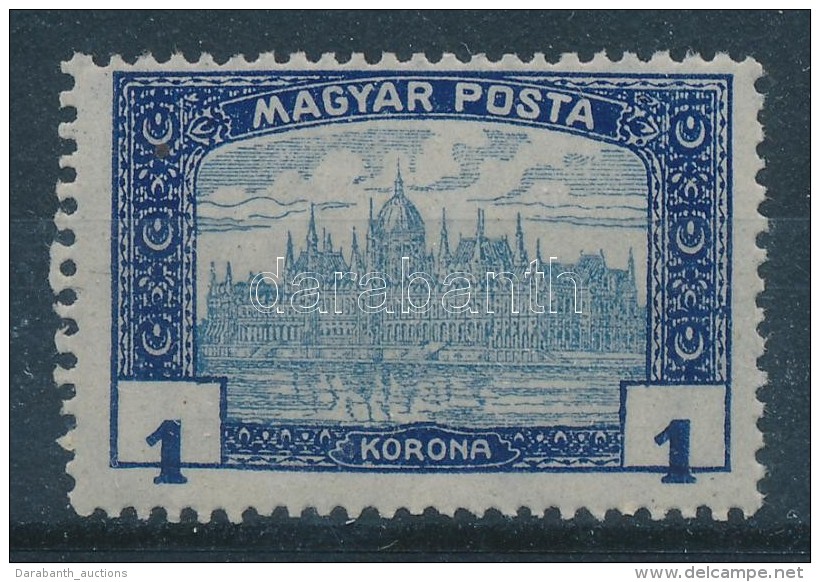 ** 1919 Magyar Posta 1K JelentÅ‘sen Eltolódott értékszámokkal / Mi 318, Strongly... - Otros & Sin Clasificación