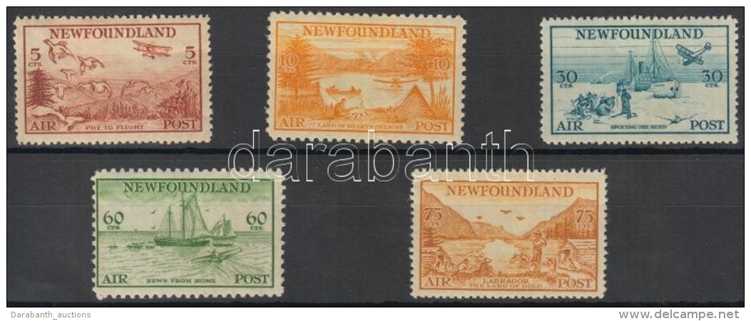 ** 1933 Forgalmi Bélyeg Sor / Definitive Stamp Set Mi 194-198 (Mi 194 Pici Betapadás,... - Otros & Sin Clasificación