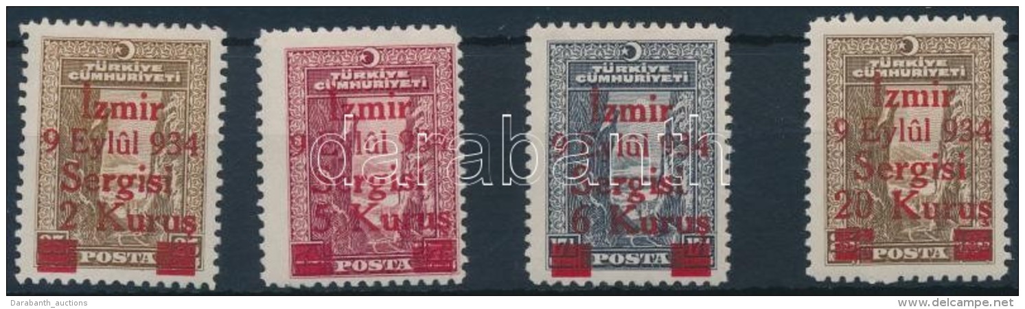 * 1934 Forgalmi Sor 4 értéke Mi 973-975 + 978 - Otros & Sin Clasificación