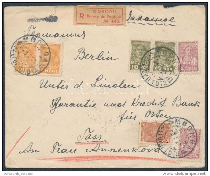 1932 Ajánlott Levél Berlinbe / Registered Cover To Berlin - Otros & Sin Clasificación