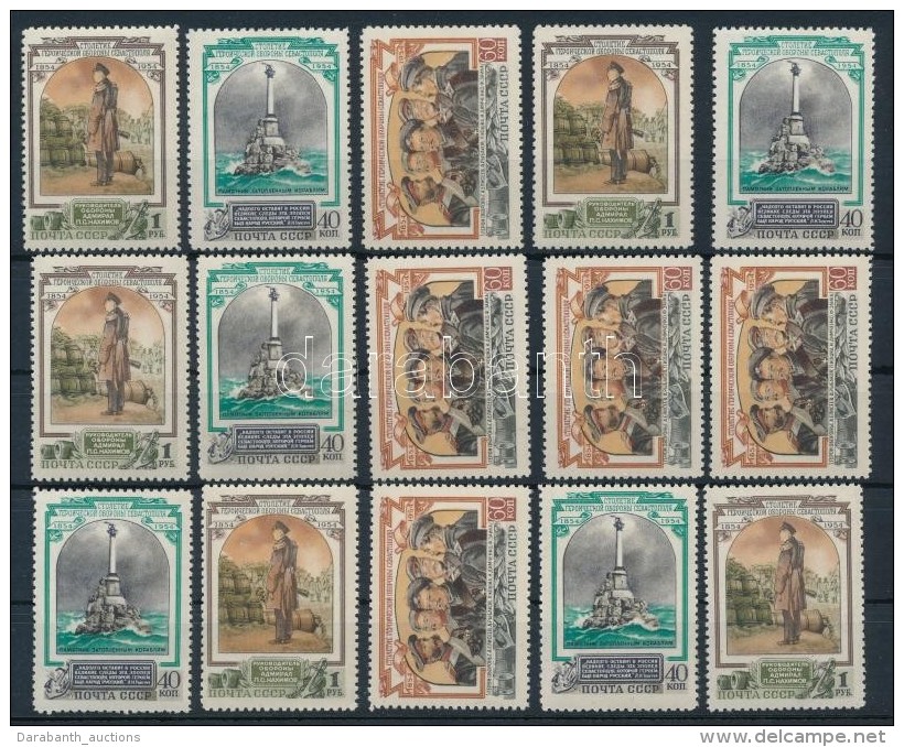 ** 1954 Szevasztopol 23 Db Sor Mi 1728-1730 (Mi EUR 460,-) - Otros & Sin Clasificación