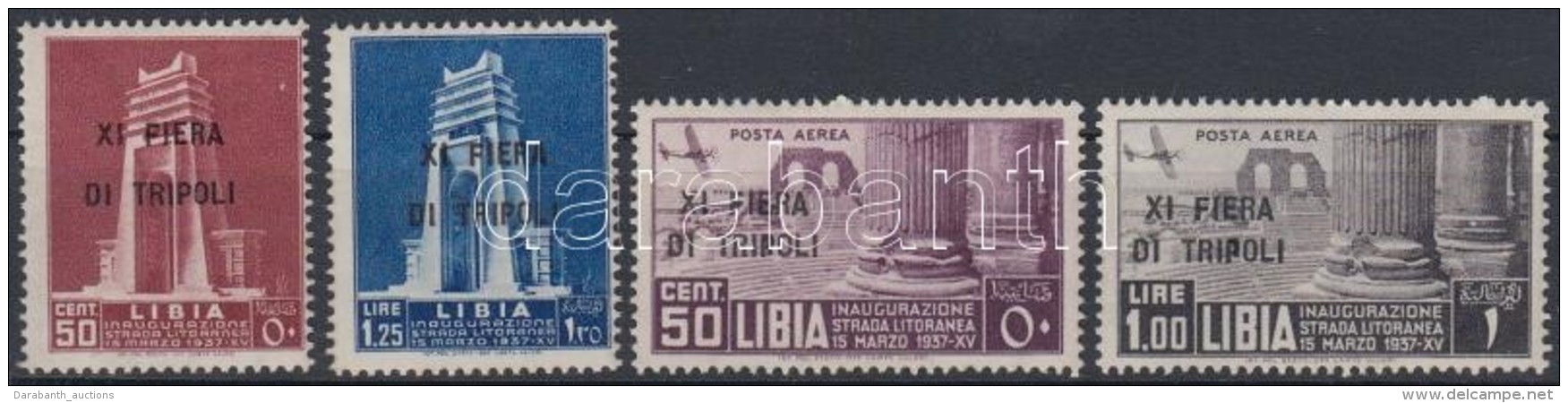 ** 1937 Tripoli Vásár Sor Mi 85-88 - Otros & Sin Clasificación