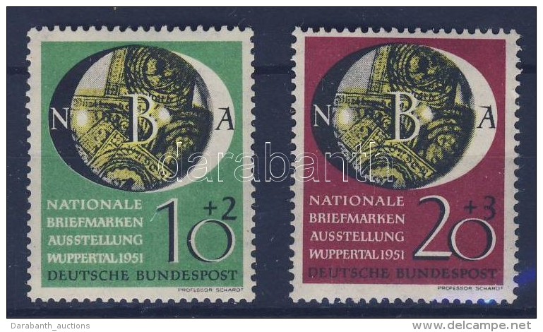 ** 1951 Nemzeti Bélyegkiállítás Sor Mi 141-142 - Otros & Sin Clasificación