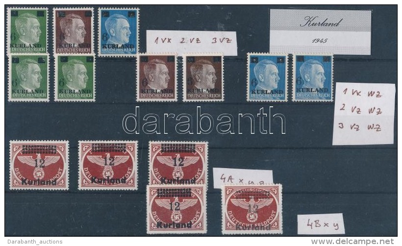 ** Kurland 1945 14 érték / 14 Values (Mi EUR 800.-) - Otros & Sin Clasificación