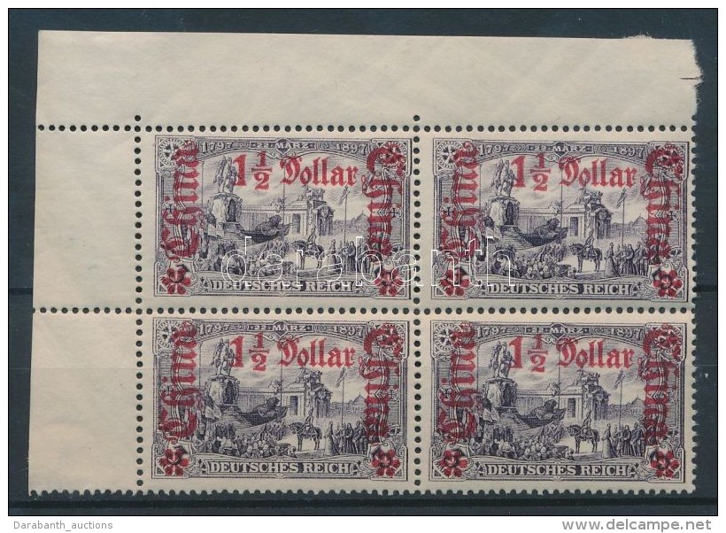 ** China 1905 Mi 36 B ívsarki Négyestömb / Corner Block Of 4 - Otros & Sin Clasificación