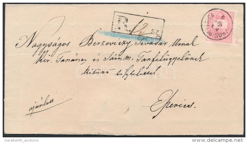 1884 3 X 5kr Ajánlott Levélen / On Registered Cover '(SÁ)ROS-PLAVNICA' - Eperies - Otros & Sin Clasificación