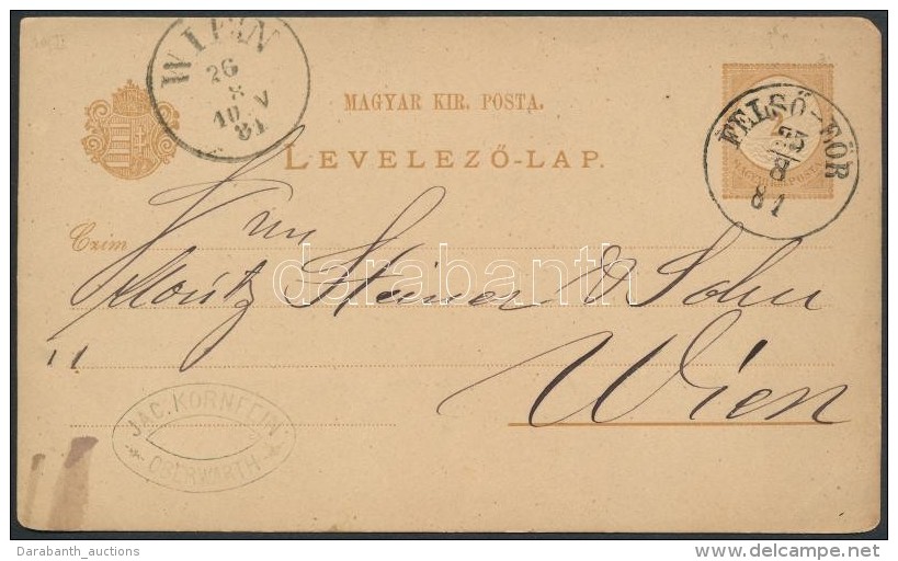 1881 Díjjegyes LevelezÅ‘lap / PS-card 'FELSÅ-EÖR' - 'WIEN' - Otros & Sin Clasificación