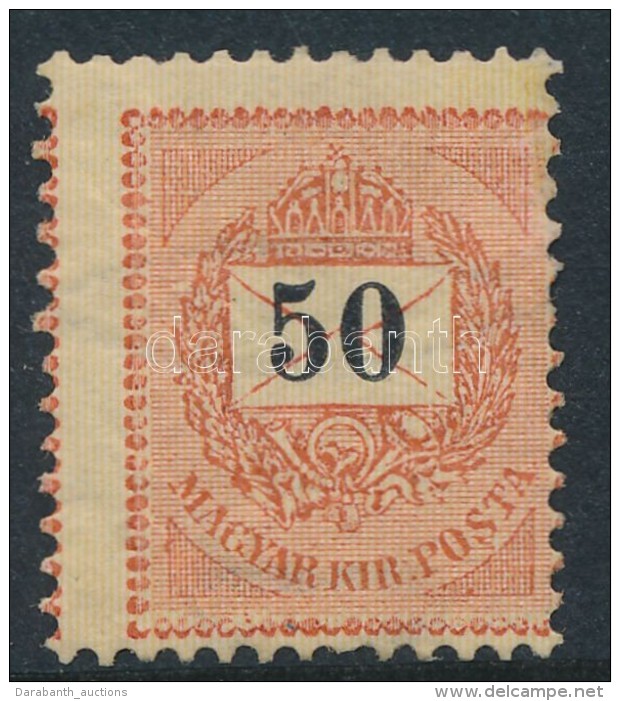 * 1889 Feketeszámú 50kr 'E', Képbe Fogazva (10.000) / Mi 38 B With Shifted Perforation - Otros & Sin Clasificación